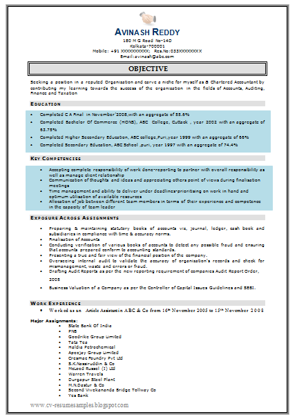 Latest resume format for freshers mba hr